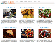 Tablet Screenshot of behindthestoveblog.com